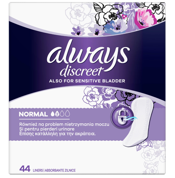 ALWAYS DISCREET LINERS (44) NORMAL