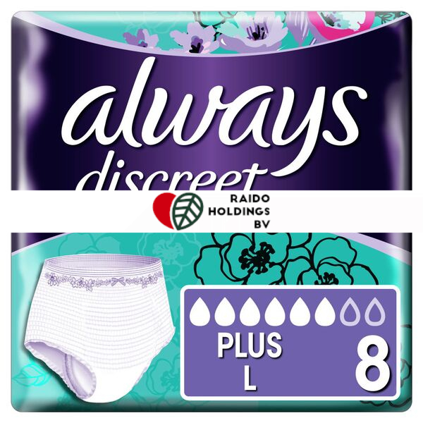 ALWAYS DISCREET PANTS (8) L