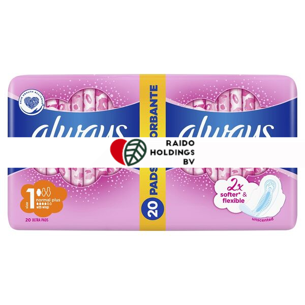 Always Duo Sensitive Sanitary Pads 20pcs