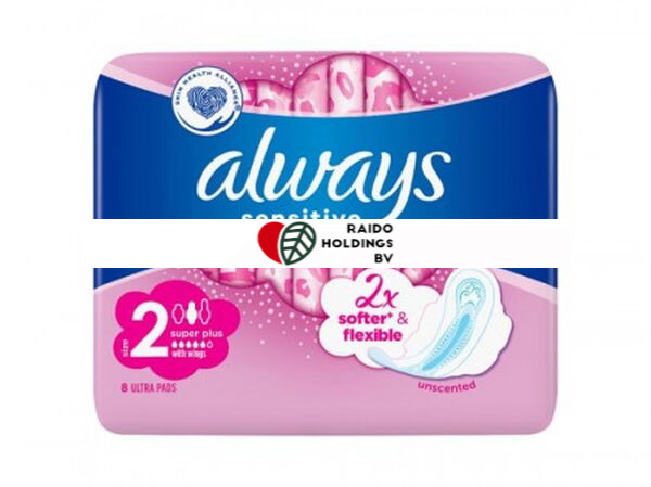 Always Sensitive Sanitary Pads Super Plus 8pcs