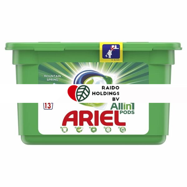 Ariel Detergent Pods Mountain Spring 13pcs