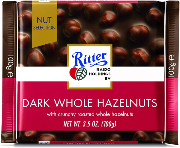 Ritter Sport Dark Whole Hazelnuts 100 g