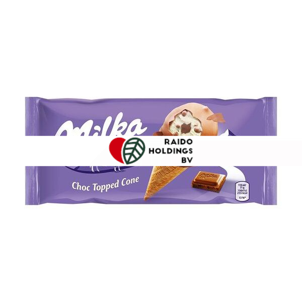 Milka Ice Cream Ball Top Cone 110ml