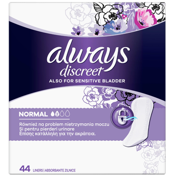 ALWAYS DISCREET LINERS (44) NORMAL